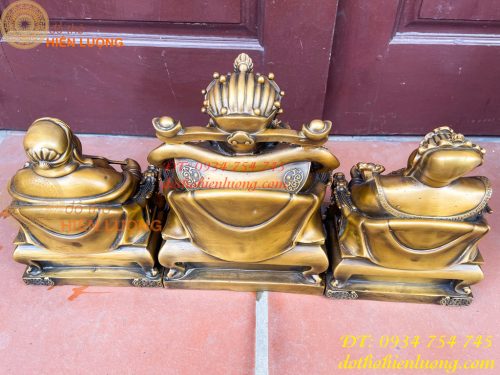 Bộ Tài Địa Cao 25cm Và Ông Phát 30cm Bằng Đồng Hun