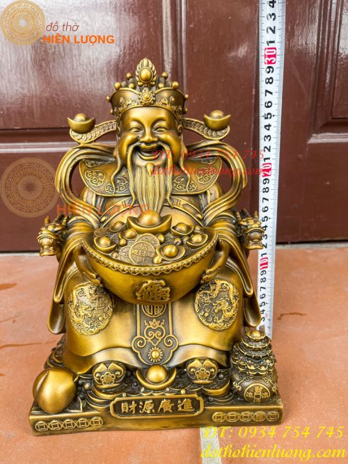 Ông Phát Lộc Bằng Đồng Hun Cao 30cm