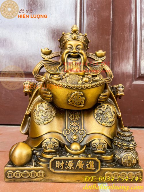 Ông Phát Lộc Bằng Đồng Hun Cao 30cm