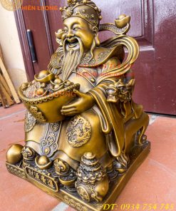 Ông Phát Lộc Bằng Đồng Hun Cao 30cm