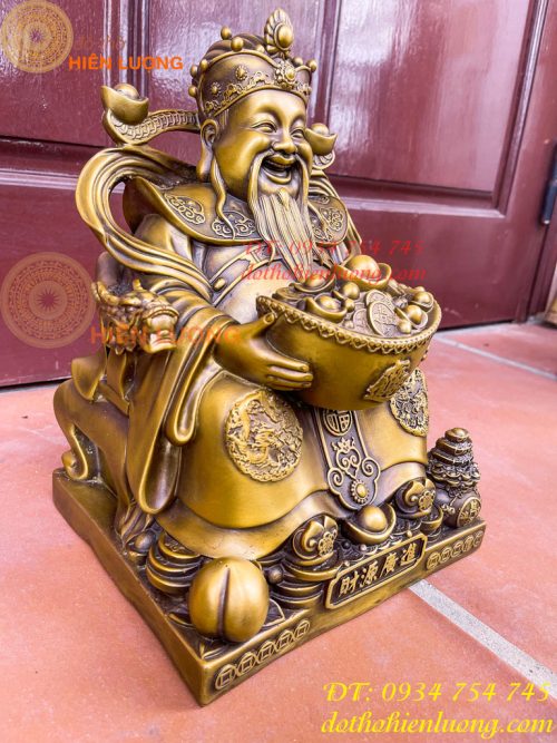 Ông Phát Lộc Bằng Đồng Hun Cao 30cm