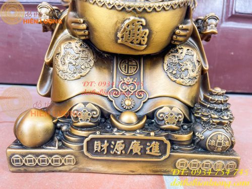 Ông Phát Lộc Bằng Đồng Hun Cao 30cm