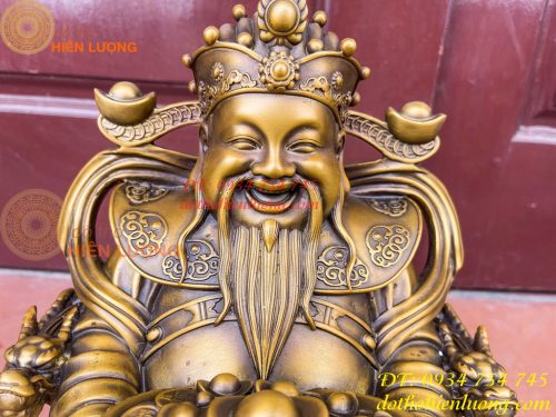 Ông Phát Lộc Bằng Đồng Hun Cao 30cm