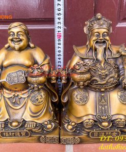 Ông Thần Tài Thổ Địa Cao 25cm Bằng Đồng Hun