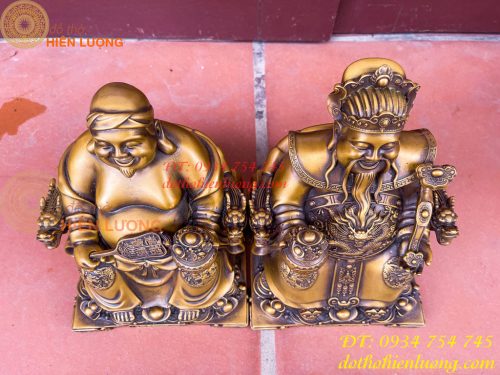 Ông Thần Tài Thổ Địa Cao 25cm Bằng Đồng Hun