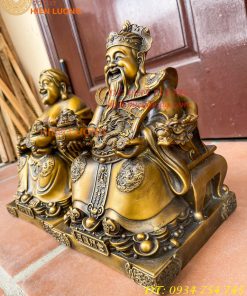 Ông Thần Tài Thổ Địa Cao 25cm Bằng Đồng Hun