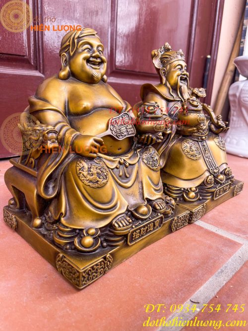 Ông Thần Tài Thổ Địa Cao 25cm Bằng Đồng Hun