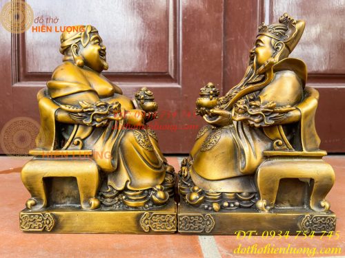 Ông Thần Tài Thổ Địa Cao 25cm Bằng Đồng Hun