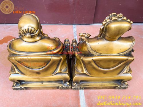 Ông Thần Tài Thổ Địa Cao 25cm Bằng Đồng Hun