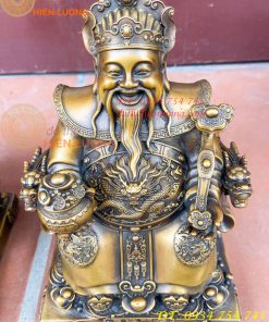 Ông Thần Tài Thổ Địa Cao 25cm Bằng Đồng Hun