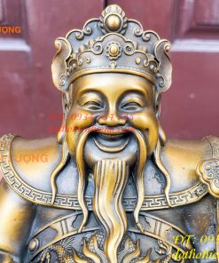 Ông Thần Tài Thổ Địa Cao 25cm Bằng Đồng Hun