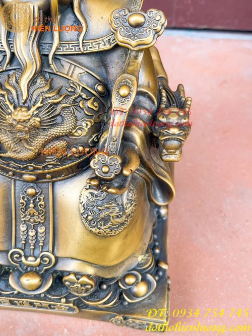 Ông Thần Tài Thổ Địa Cao 25cm Bằng Đồng Hun