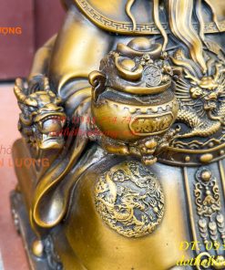 Ông Thần Tài Thổ Địa Cao 25cm Bằng Đồng Hun