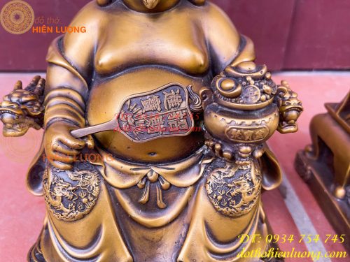 Ông Thần Tài Thổ Địa Cao 25cm Bằng Đồng Hun