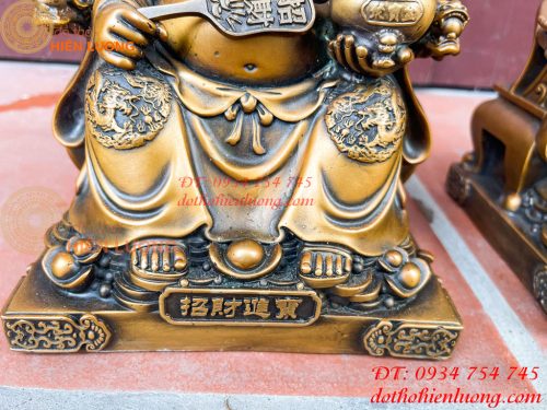 Ông Thần Tài Thổ Địa Cao 25cm Bằng Đồng Hun