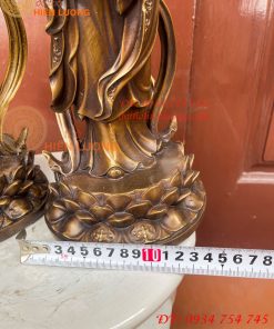 Cặp Thiện Tài Long Nữ Bằng Đồng Hầu Cận Quan Âm