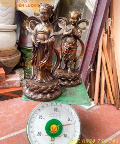 Cặp Thiện Tài Long Nữ Bằng Đồng Hầu Cận Quan Âm