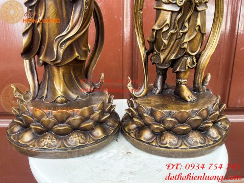 Cặp Thiện Tài Long Nữ Bằng Đồng Hầu Cận Quan Âm