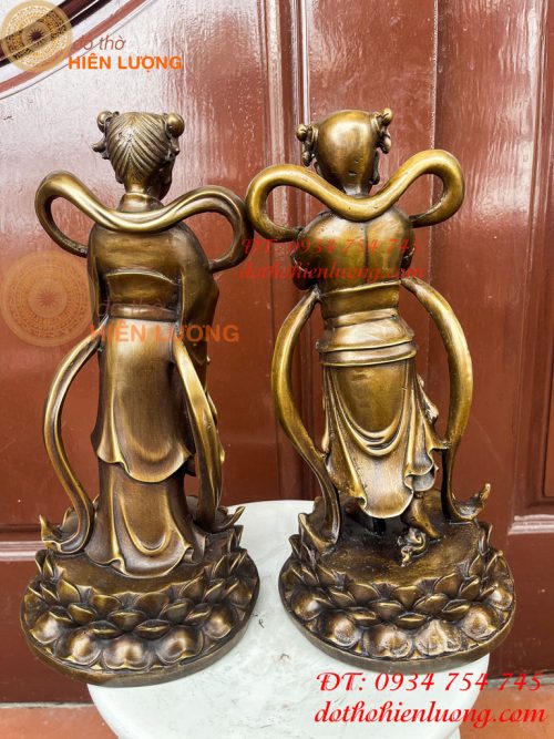 Cặp Thiện Tài Long Nữ Bằng Đồng Hầu Cận Quan Âm