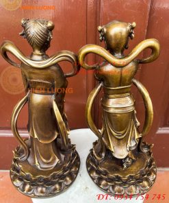 Cặp Thiện Tài Long Nữ Bằng Đồng Hầu Cận Quan Âm