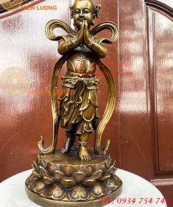 Cặp Thiện Tài Long Nữ Bằng Đồng Hầu Cận Quan Âm