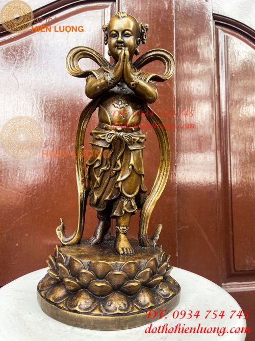 Cặp Thiện Tài Long Nữ Bằng Đồng Hầu Cận Quan Âm