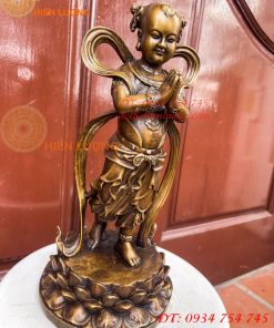 Cặp Thiện Tài Long Nữ Bằng Đồng Hầu Cận Quan Âm