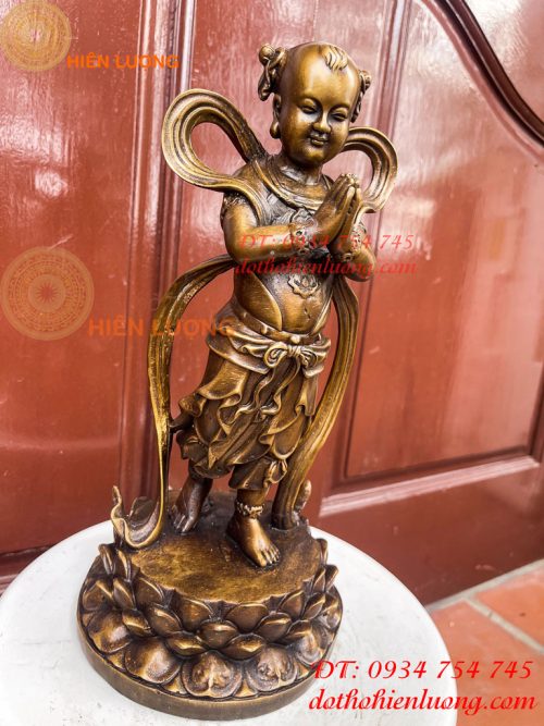 Cặp Thiện Tài Long Nữ Bằng Đồng Hầu Cận Quan Âm