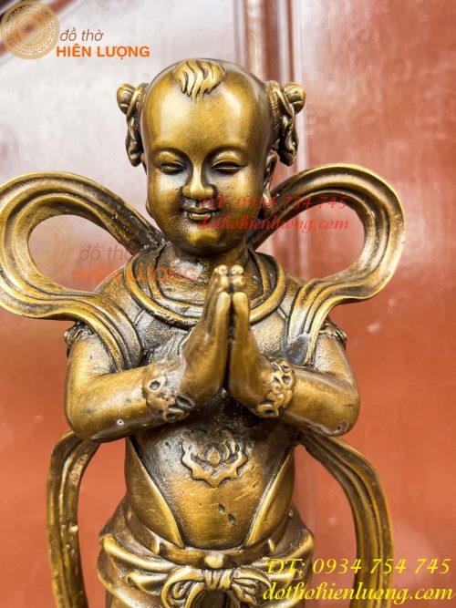 Cặp Thiện Tài Long Nữ Bằng Đồng Hầu Cận Quan Âm