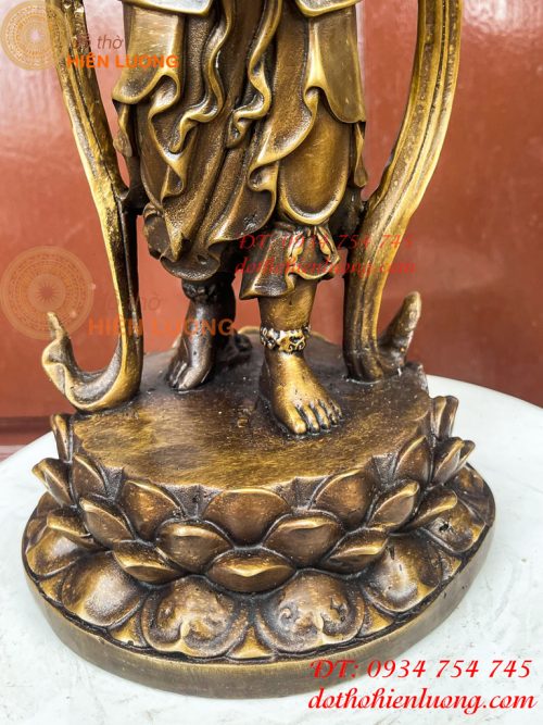 Cặp Thiện Tài Long Nữ Bằng Đồng Hầu Cận Quan Âm