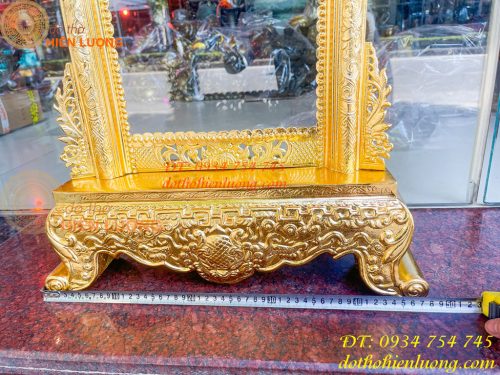 Khung Ảnh Bằng Đồng Dát Vàng Thờ Cúng