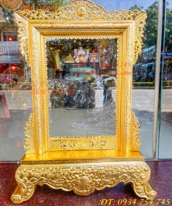 Khung Ảnh Bằng Đồng Dát Vàng Thờ Cúng