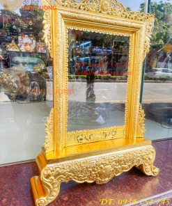 Khung Ảnh Bằng Đồng Dát Vàng Thờ Cúng