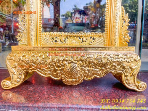 Khung Ảnh Bằng Đồng Dát Vàng Thờ Cúng