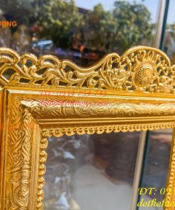 Khung Ảnh Bằng Đồng Dát Vàng Thờ Cúng