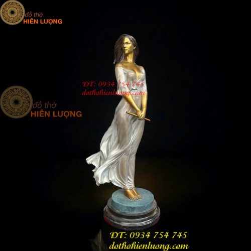 Tượng Thiếu Nữ Nghệ Thuật Bằng Đồng