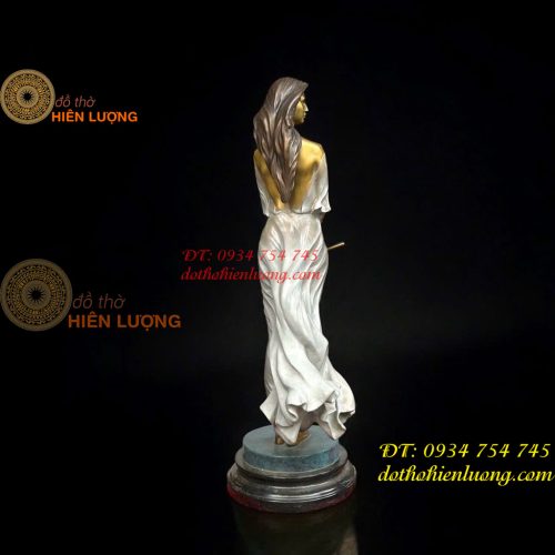 Tượng Thiếu Nữ Nghệ Thuật Bằng Đồng
