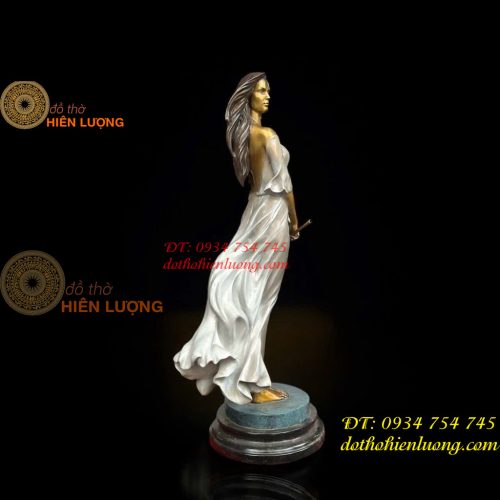 Tượng Thiếu Nữ Nghệ Thuật Bằng Đồng