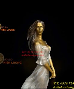 Tượng Thiếu Nữ Nghệ Thuật Bằng Đồng