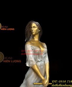Tượng Thiếu Nữ Nghệ Thuật Bằng Đồng