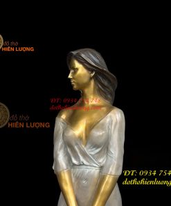 Tượng Thiếu Nữ Nghệ Thuật Bằng Đồng