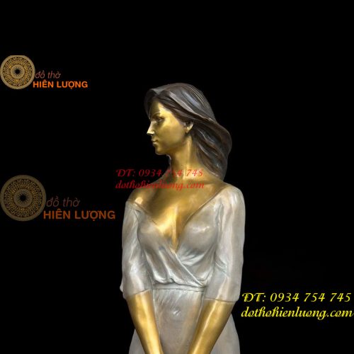 Tượng Thiếu Nữ Nghệ Thuật Bằng Đồng