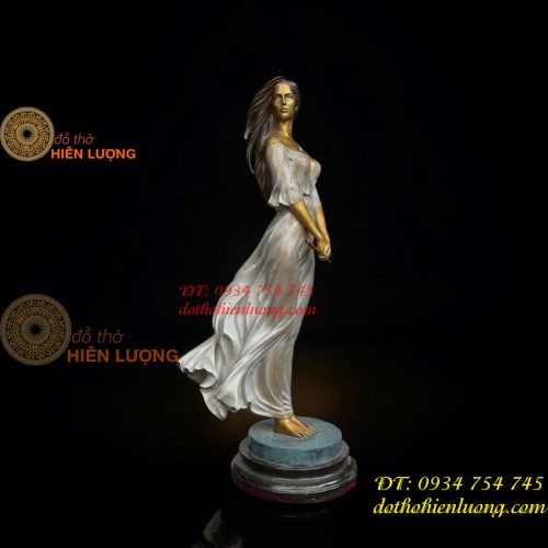 Tượng Thiếu Nữ Nghệ Thuật Bằng Đồng
