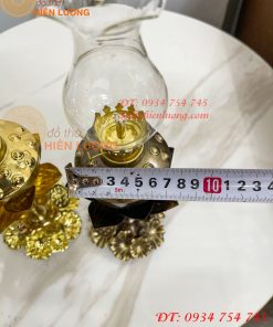 Đèn Dầu Hoa Sen Thờ Cúng Bằng Đồng