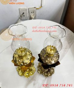 Đèn Dầu Hoa Sen Thờ Cúng Bằng Đồng