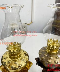 Đèn Dầu Hoa Sen Thờ Cúng Bằng Đồng