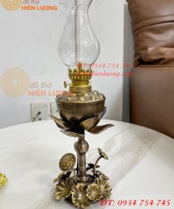 Đèn Dầu Hoa Sen Thờ Cúng Bằng Đồng