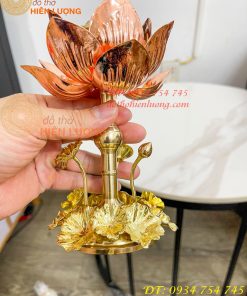 Đèn Hoa Sen Bằng Đồng Trang Trí Decor