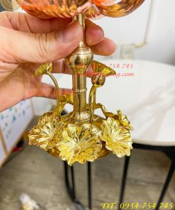Đèn Hoa Sen Bằng Đồng Trang Trí Decor