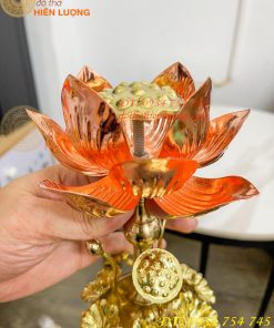 Đèn Hoa Sen Bằng Đồng Trang Trí Decor